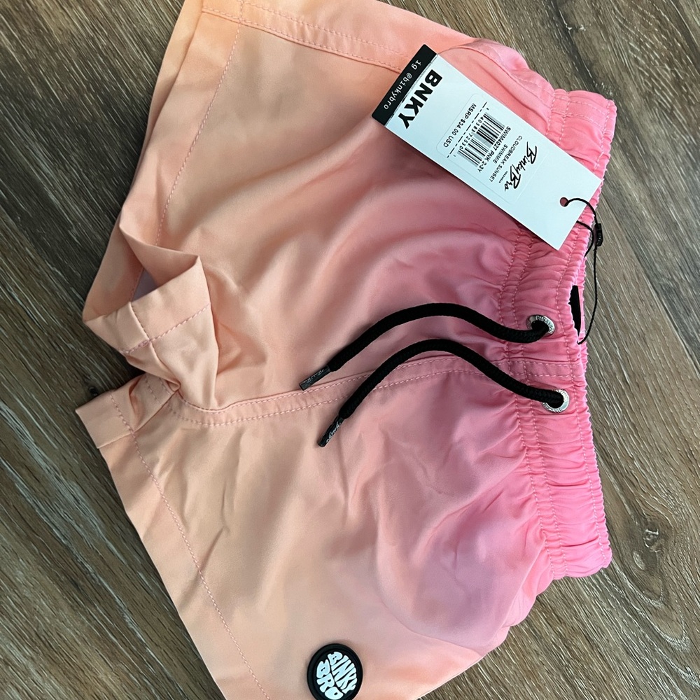 Binky Bro Pink Swim Shorts 2t